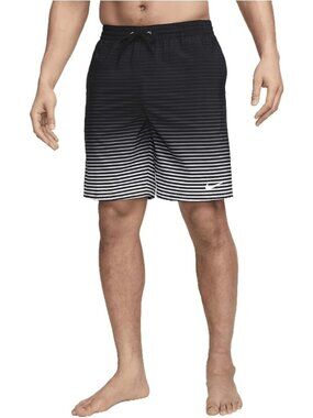 Nike Swim Volley 9" Shorts Trunks Bathing Suit NESSE552-001 Men's S NEW with Tag
